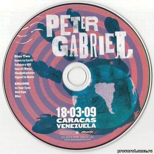 Peter Gabriel 2009, Live In Caracas